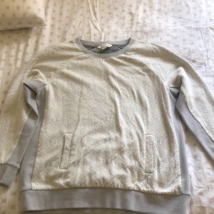 Gray and White Sweater